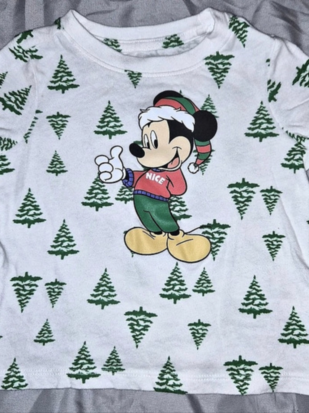 Disney Kids Mickey Mouse Christmas Tree Tee